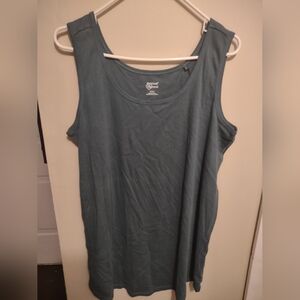 Avenue Green Tank Top Green‎ Casual Lightweight Closet Essential